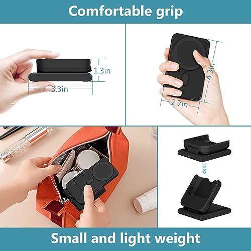 DDUAN 3-in-1 Wireless Charging Station for i Phone and Apple Watch – Foldable 5000 m Ah Magnetic Power Bank with Fast USB-C Charging for i Phone 16/15/14/13/12 Series – Sleek, Portable Design for Home and Travel
