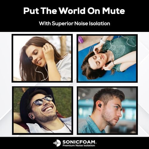 Premium Memory Foam Earbud Tips for Ultimate Noise Isolation – 20 Pack of Comfortable Replacement Foam Tips for In-Ear Headphones (SF3 Small, Black) – Elevate Your Sound Experience with Enhanced Compatibility and Comfort