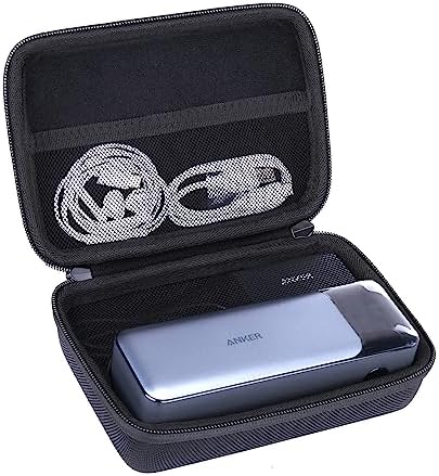 Khanka Premium Hard Case for Anker 737 Power Bank (Power Core 24 K) – Ultimate Protection & Portability for 24,000 m Ah Charger – Shockproof, Compact Design with Accessory Pocket and Soft Lining – Travel-Ready Power Bank Case