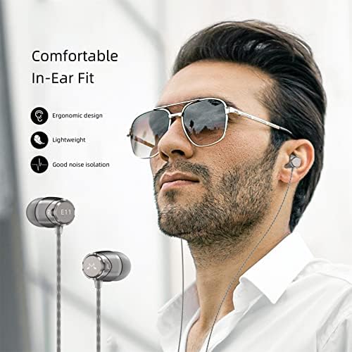 Elevate Your Audio Experience with Sound MAGIC E11 Wired Earbuds – Hi-Fi Stereo Earphones with Powerful Bass, Noise-Isolating Design, Tangle-Free Cord, and Enhanced Device Compatibility for Uninterrupted Listening Pleasure in Sleek Black Finish