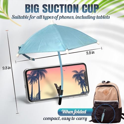 Smartphone Sunshade – Clip-On UV Protection Umbrella for Phones, Universal Fit Outdoor Accessory, Lightweight & Portable Sun Shield in Bright Yellow – Enhance Comfort & Visibility on Sunny Days