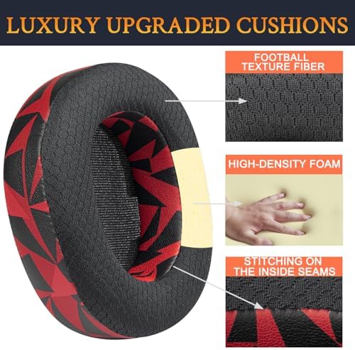 Ultimate Comfort Upgrade: SOULWIT High-Density Mesh Replacement Earpads for Steelseries Arctis Nova Pro Wireless Headphones – Enhanced Noise Isolation Foam Cushions for Immersive Sound Quality – Sleek Black Design