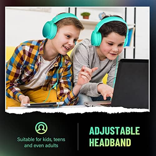 Rockpapa Ultra-Light Foldable Wired Headphones with Integrated Microphone – Premium Stereo Sound for All Ages, Perfect for Travel with Tangle-Free Cord and 3.5 mm Compatibility – Sleek Black/Grey Design for Everyday Listening and Virtual Meetings