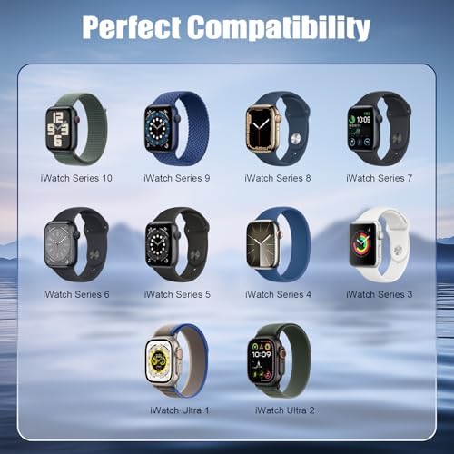 Upgrade Your Apple Watch Charging Experience with the 20 W Magnetic USB-C Fast Charger – 6 ft Cable for Seamless Compatibility with Series 1-9 and SE Models – Effortless Magnetic Alignment and Premium Durability for Everyday Convenience