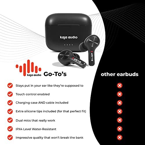 Ultimate Go-To Wireless Bluetooth Earbuds with Dual Microphones & Touch Controls for i Phone & Android – Noise-Canceling Gym Headphones for Superior Sound & Comfort, Perfect for Active Lifestyles