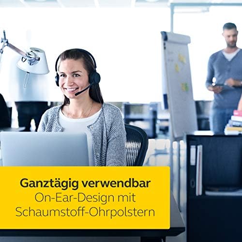 Jabra Evolve 20 UC Mono Headset – Professional Noise-Canceling Office Headphones for Enhanced Communication and Productivity, USB and 3.5 mm Compatible, Lightweight All-Day Comfort for Seamless Connectivity in Open Workspaces