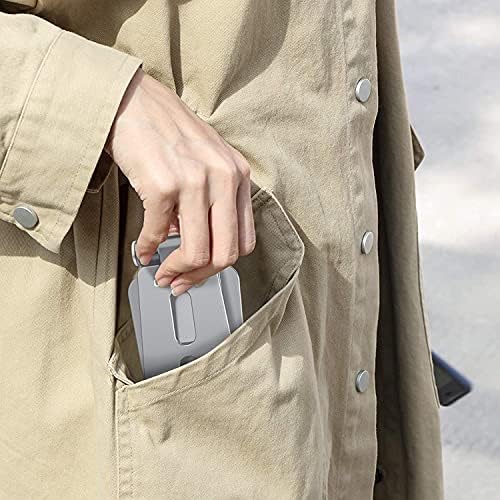 OMOTON Foldable Cell Phone Stand, C4 Portable Aluminum Phone Holder, Adjustable Phone Dock Cradle Compatible with iPhone 16/15/14 Pro Max, Samsung Galaxy, Small Tablets and Other Phones, Grey – Enhanced Compatibility and Speed
