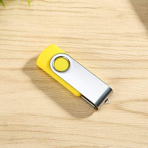 Alihelan 8 GB USB Flash Drive 5 Pack – Vibrant Swivel Memory Sticks with LED Indicator for Seamless Data Transfer, Ideal for Personal and Professional Use – USB 2.0 Portable Storage in Black, Red, Purple, Yellow, and White – Perfect for Easy File Sharing and Backup