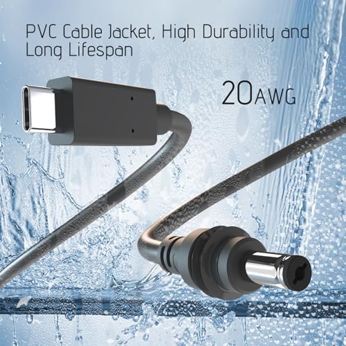 High-Power USB-C to DC Charging Cable for Starlink Mini – 140 W, 3 M/10 FT Waterproof Design, PD Ready for 65 W+ Sources – Ultimate Outdoor and Travel Compatibility