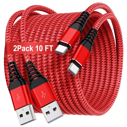 High-Speed Braided USB A to Type C Charger Cable Set – 5 Pack of 6 ft Fast Charging Cables for Samsung Galaxy S Series, Note Series, and Moto G Series – Durable Dark Gray Design for Maximum Flexibility and Compatibility
