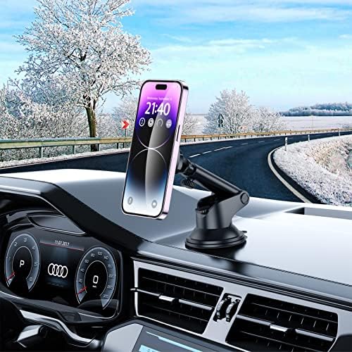 Ultimate ORIbox Car Phone Mount – Heat-Resistant Super Suction Cup Holder for Dash, Windshield, & Air Vent – Universal Compatibility with All Smartphones – 360-Degree Rotation for Optimal Viewing – Essential Accessory for Safe Driving