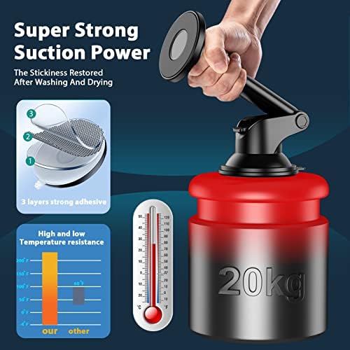 Ultimate ORIbox Car Phone Mount – Heat-Resistant Super Suction Cup Holder for Dash, Windshield, & Air Vent – Universal Compatibility with All Smartphones – 360-Degree Rotation for Optimal Viewing – Essential Accessory for Safe Driving