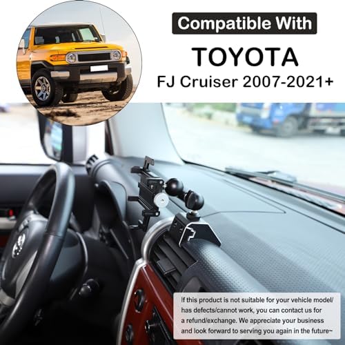 Revolutionize Your Driving with the Toyota FJ Cruiser Phone Mount: Secure Air Vent Holder for Hands-Free Navigation and Connectivity (2007-2021) – Universal Compatibility for All Mobile Devices, Effortless Installation, and Sleek Aesthetic Integration