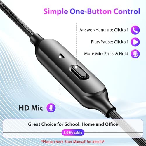 APETOO Sport Wired Earbuds: High-Performance In-Ear Headphones with Secure Anti-Fall Wingtips for Ultimate Comfort, Deep Bass & Crystal Clear Stereo Sound – Ideal for Workouts, Daily Use, and Hands-Free Calling, Sweatproof Design with 3.5 mm Aux Compatibility for Men and Small Ears