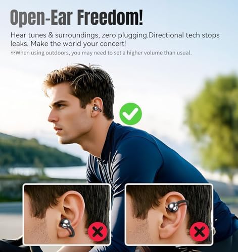 Elevate Your Audio Game with King Lucky Wireless Bluetooth 5.4 Earbuds – Stylish Clip-On Design with Advanced Noise Cancelling, 50-Hour Battery Life, and Waterproof Durability – Perfect for Active Lifestyles, Small Ears, and Glasses Wearers in Trendy Pink. Enjoy Unmatched Comfort, Seamless Connectivity, and Immersive Sound Quality Ideal for Fitness, Daily Commutes, and Casual Listening.