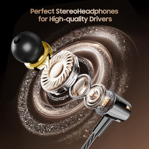 Rayleigh Heavy Bass USB C Wired Earbuds – 3 Pack of Noise-Isolating Headphones with Built-in Microphone for Type C Devices, Ideal for Music Enthusiasts and Gamers, Lightweight and Durable Design for Ultimate Comfort