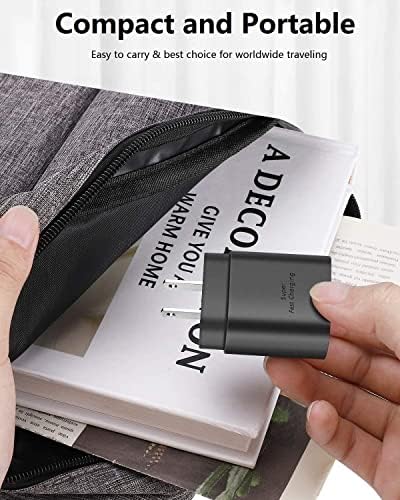 Ultimate i Phone 15 Fast Charge Bundle: 20 W Dual-Port USB-C Wall Charger with 10 FT Cable – Rapid Power Delivery & Quick Charge for i Phone 15, i Pad Pro, Air, Mini – Ideal for Travel & Dual Device Charging Convenience