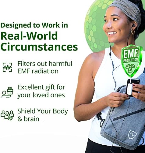 Elevate Your Audio Experience with the Shield Your Body EMF Blocker Headset – Advanced Radiation Protection for 5 G Devices, Enhanced Sound Quality, and Air Tube Technology for Health-Conscious Listeners, Compatible with Standard 3.5 mm Headphones – Lightweight, Durable, and Ideal for Everyday Use