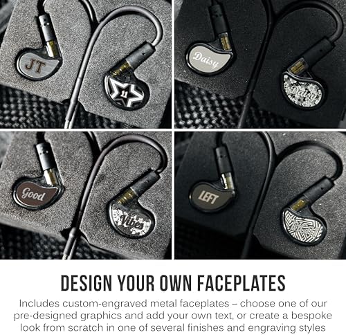 MEE audio M6 PRO In-Ear Monitor Headphones – 2 nd Gen Model with Superior Sound Quality, Customizable Fit Memory Wire Earhooks, and Durable Replaceable Cables for Professional Musicians – Noise Isolation Earbuds with Dual Cord Options (Black) – Perfect for Live Performances and Studio Recording