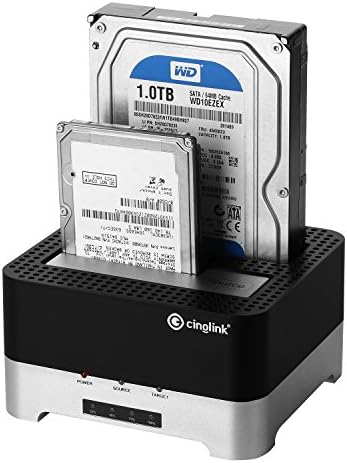 Cinolink USB 3.0 to SATA Docking Station for 2.5/3.5 Inch Drives – 12 TB Support, Fast 5 Gbps Data Transfer, Compatible with Windows, Mac, Linux, Android TV, PS4, Xbox One – Effortless Backup & Access Solution