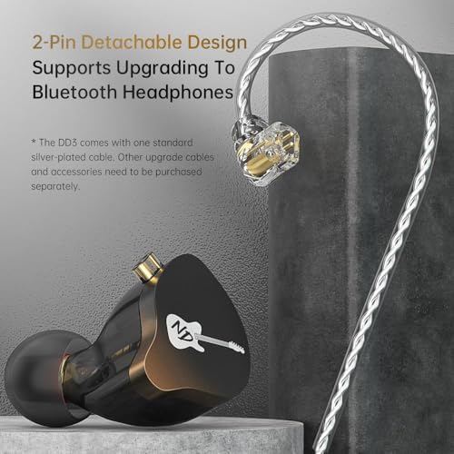 ND-DD3 Hi-Fi Adjustable Dual Magnetic Earphones – Premium Customizable In-Ear Monitors with 4 Sound Profiles, Detachable 2-Pin Cable, Integrated Microphone, and Superior Audio Quality for Discerning Audiophiles – Sleek Black Wired Headphones for Everyday Comfort and Versatility