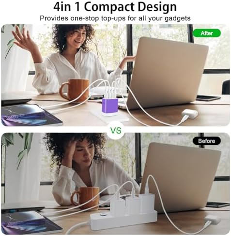 Dual USB Wall Charger 2-Pack – Rapid Charge Block for i Phone, Samsung Galaxy & Google Pixel – Universal Compatibility Power Adapter for Home, Office, and Travel – Fast Charging Technology with Compact Design – Reliable Multi Plug Outlet Solution for All Your Devices