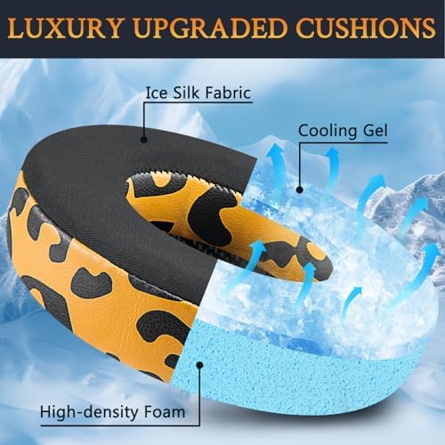 Upgrade Your Gaming Experience with SOULWIT Cooling Gel Ear Pads for Corsair Virtuoso RGB Wireless XT SE – Premium Noise Isolation Cushions for Enhanced Comfort and Performance, Ergonomically Designed for Long Sessions, Easy Installation, Sleek Black Finish