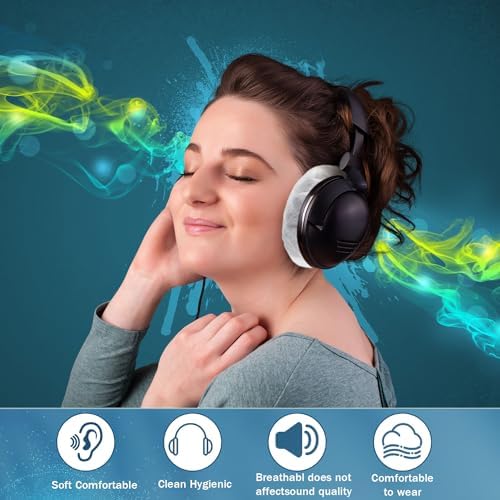 Disposable Headphone Covers – 400-Count Hygienic Non-Woven Earpads for Ultimate Comfort & Sweat Resistance – Universal Fit Audio Protectors (11 cm) for Clean Listening Experience