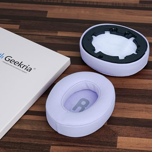 Transform Your JBL Headphones with Geekria Quick Fit Replacement Ear Pads – Premium Memory Foam Ear Cushions for Enhanced Comfort and Sound Isolation – Compatible with JBL Tune 700 BT, 750 BTNC, 710 BT, 720 BT, 760 NC, 770 NC – Sleek White Design for Modern Aesthetic – Easy Installation for Long-Lasting Audio Enjoyment and Hygiene