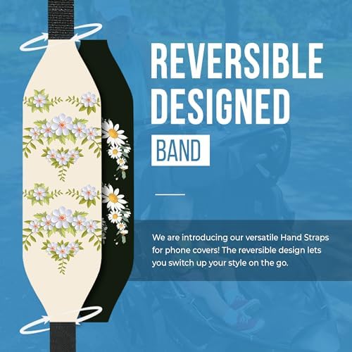 Customizable Reversible Phone Grip Strap – Pack of 2 Anti-Slip Finger Holders for Secure Mobile Handling, Wireless Charging Compatibility, and Detachable Design for Enhanced i Phone Use and Comfort, Elevate Your Style and Functionality