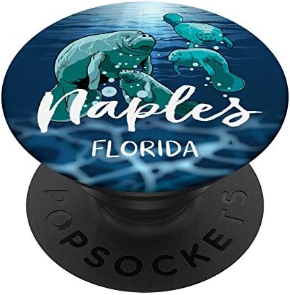Naples Florida Manatee Gifts for Men Women Kids PopSockets Grip and Stand for Phones and Tablets – Enhanced Compatibility and Speed