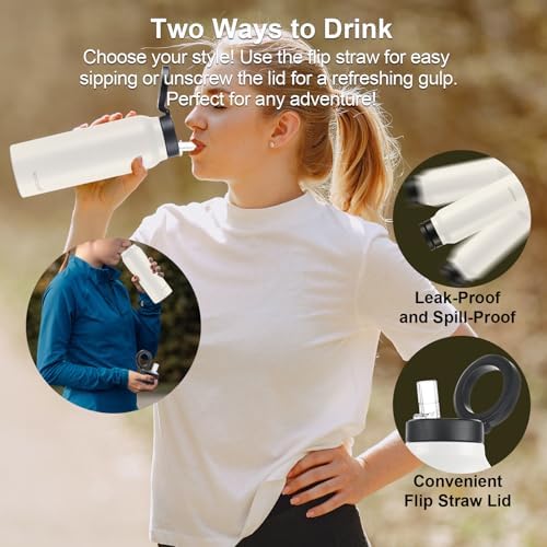 Maximize Your Hydration with the iontech 32 oz Insulated Water Bottle Featuring Mag Safe Compatibility – Innovative Stainless Steel Flask with Magnetic Phone Tripod Mount for Effortless Access During Gym, Sports, Travel, and Daily Commutes – Keeps Beverages Hot for 12 Hours and Cold for 24 Hours in Striking Blue – Ultimate Convenience for Active Lifestyles