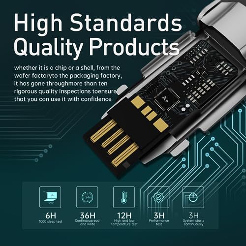 MOVE SPEED 128 GB High-Speed USB Flash Drive – Dual Port Type C & USB 3.2 Compatibility for i Phone 15/16, Android & Mac Book – Lightning-Fast 400 MB/s Data Transfer – Perfect for Photos, Videos & Documents – Compact & Durable Storage Solution