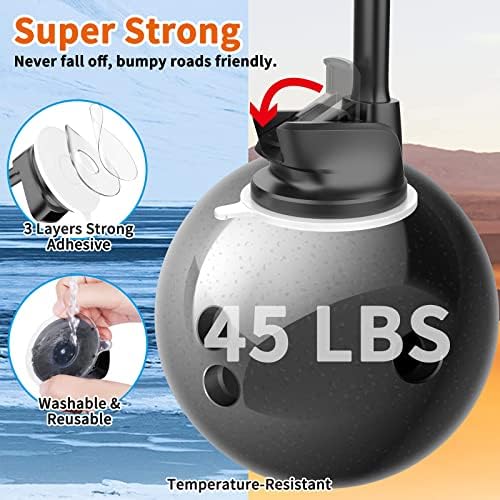 Revolutionize Your Driving with the 1 Zero Magnetic Phone Car Mount – 14-Inch Gooseneck Long Arm for Ultimate Flexibility, Heavy-Duty Suction Cup for Secure Placement, and 6 Powerful Magnets for All Cell Phones Including i Phones – Navigate Safely with Enhanced Hands-Free Access and Effortless Installation