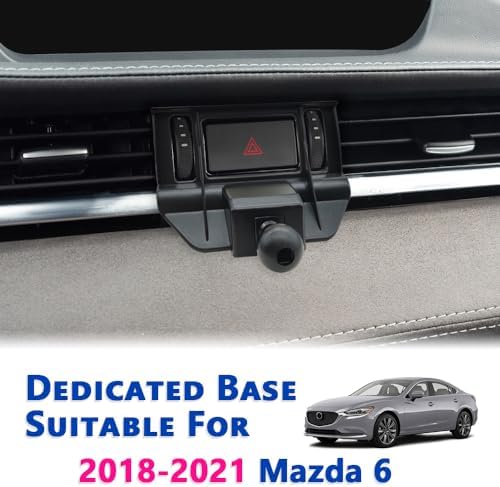 Mazda 6 2016-2017 Car Phone Mount – Thick Case Compatible Mobile Holder for Seamless Navigation and Hands-Free Use, Enhanced Air Vent Design for All Phone Sizes, Durable and Secure Cradle for Safe Driving