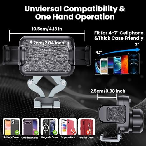 Kaishengyuan Premium Metal Phone Mount for 2019+ Ram Trucks – Durable Adjustable Dash Holder for Dodge RAM 1500/2500/3500 & TRX Models, 360° Rotatable Smartphone Stand for Ultimate Hands-Free Navigation & Safe Driving, Effortless Tool-Free Installation for All Smartphone Compatibility, Elevate Your Driving Experience with Enhanced Aesthetics and Functionality