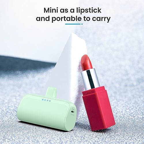 Ultra-Compact 5200 m Ah Power Bank for i Phone – PD Fast Charging Mini Portable Charger with Enhanced Compatibility for i Phone Models 14/13/12/11/XS/XR/X/8/7/6/6 s – Essential On-the-Go Battery Backup for Busy Lifestyles