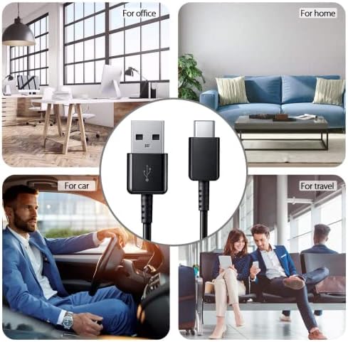 Ultra-Fast USB Type C Charger with 4 FT Cable & OTG Adapter for Samsung Galaxy Devices – Rapid Charging & Seamless Connectivity for S8, S9, S10, Note Series, and More – Premium Durability & Enhanced Compatibility for On-the-Go Users
