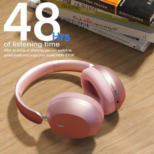 Purple Y05 Wireless Over-Ear Headphones – Unmatched 48-Hour Playtime, Premium Audio Performance, Travel-Friendly Foldable Design, Luxurious Soft Earpads for Ultimate Comfort – Versatile Compatibility & Enhanced Listening Experience