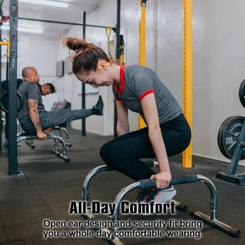 Revolutionary Bone Conduction Bluetooth Headphones – Ultra-Lightweight Open-Ear Design for Active Lifestyles, Waterproof & Sweat-Resistant Wireless Earbuds with Integrated Microphones, Long-Lasting Battery Life, Perfect for Running and Outdoor Adventures, Enhanced Device Compatibility for Seamless Connectivity