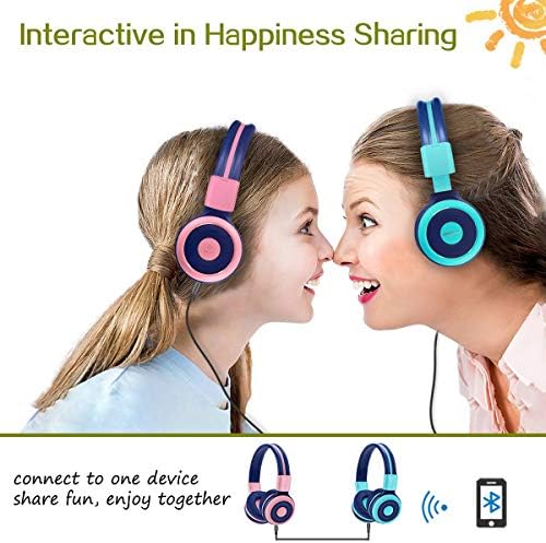 Elevate Your Child’s Audio Adventure with SIMOLIO Kids Bluetooth Over-Ear Headphones – Volume-Limiting Safety (75 d B, 85 d B, 94 d B), Lightweight & Foldable Design for Easy Travel, Adjustable Fit for Growing Ears, Built-in Mic for Online Learning – Stylish, Durable & Perfect for Music, Movies & Educational Content – The Ultimate Listening Companion for Young Explorers