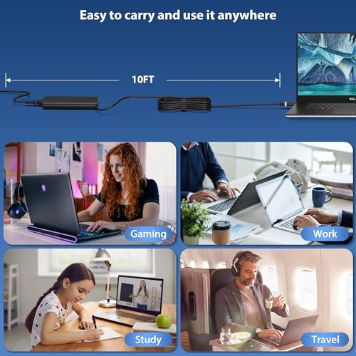 90 W USB-C Power Adapter for Dell Laptops – Ultra-Fast Charging, Slim & Travel-Friendly Design, Compatible with XPS, Latitude, Chromebook & Precision Models – Advanced Safety Mechanisms for Reliable Power On-the-Go