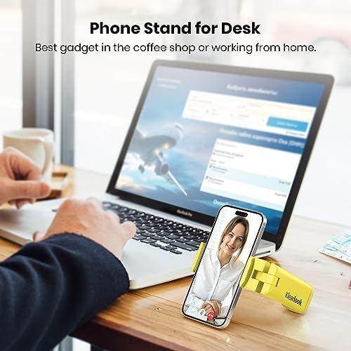 2 Pack Klearlook Universal Airplane Phone Holder – 360° Rotating Airplane Phone Mount for Travel, Desk & Flight Use | Handsfree Adjustable Phone Stand | Travel Essentials Accessories – Enhanced Compatibility and Speed