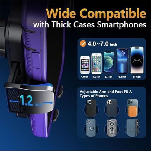 Military-Grade Suction Car Phone Holder – 3-in-1 Versatile Mount for Dashboard, Windshield & Air Vent – Universal Fit for i Phone & Android – Enhanced Stability with 360-Degree Rotation for Safe Navigation & Hands-Free Use