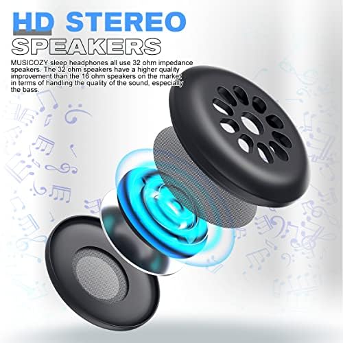 Ultimate Bluetooth Sleep Mask with High-Definition Sound: Perfect for Side Sleepers Seeking Unmatched Comfort and Entertainment – Experience Enhanced Connectivity, Crisp Audio, and Stylish Relaxation for Restful Nights and Mindful Moments – Ideal Gift for Music Lovers and Meditative Souls