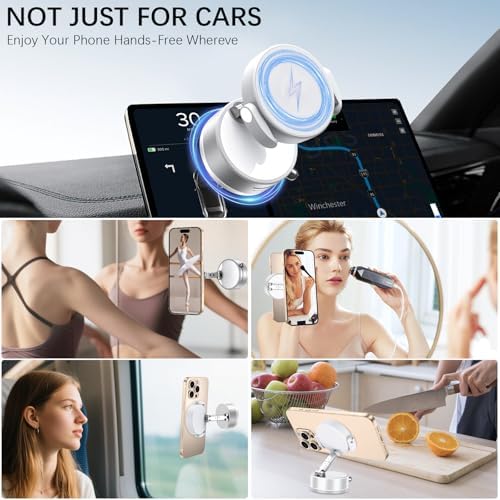 Upgrade Your Drive with the Next-Gen 2-in-1 Magnetic Car Phone Holder – Superior Grip & Versatile Hook Clip for All Smartphones – Effortless Hands-Free Navigation in Elegant Black for Enhanced Safety and Style