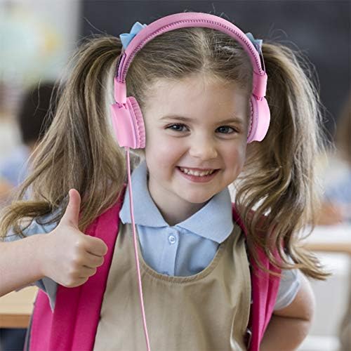 M2 Kids Foldable On-Ear Headphones – Adjustable, Tangle-Free 3.5 mm Wired Design in Vibrant Blue – Perfect for School, Travel & Gaming – Durable Comfort with Clear Sound for Young Auditory Enthusiasts – Ideal for Active Lifestyles and Extended Use