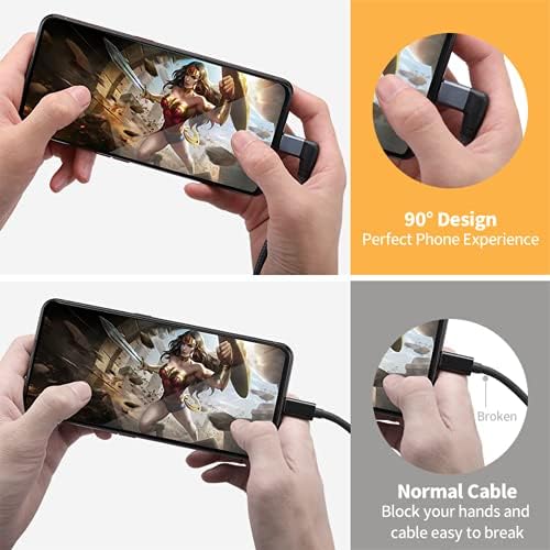 Effortlessly Enhance Your Connectivity with Use Bean 0.6 FT Right Angle USB C Extension Cable 2-Pack – 90-Degree Gen2 20 Gbps Fast Data Transfer for i Phone 16/15, Mac Book, i Pad Pro/Air, Galaxy S25/S24 – Perfect for Tight Spaces and Seamless Charging Solutions