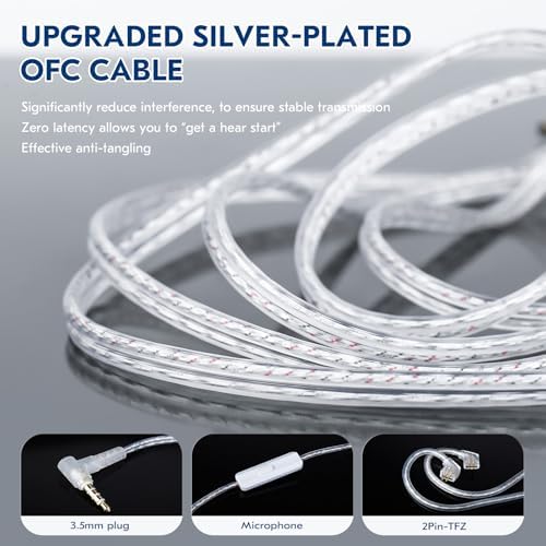 CCZ Nocturne Hybrid Driver IEM Earbuds – Superior Bass-Enhanced Wired Monitors for Immersive Gaming & Studio Excellence with Integrated Mic – Ergonomically Engineered for Musicians & Gamers – Unmatched Audio Precision & Comfort. Experience a revolutionary soundscape with our innovative hybrid driver technology featuring 1 Dynamic and 1 Balanced Armature Driver, delivering an extraordinary audio experience that combines lush bass and crystal-clear highs. Designed for prolonged wear, these earbuds ensure comfort during lengthy sessions, making them ideal for both professional studio work and intense gaming marathons. The built-in microphone facilitates seamless communication, enhancing your gaming and recording capabilities. Compatible with a wide range of devices, the CCZ Nocturne earbuds redefine auditory engagement, ensuring each note resonates with clarity and depth. Crafted from durable materials for longevity, these earbuds promise to elevate your listening experience while enduring the rigors of daily use. Discover the ultimate combination of quality and comfort with CCZ Nocturne, where every beat is a masterpiece.