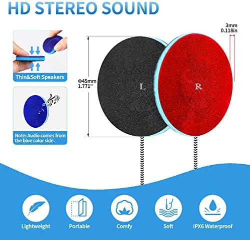 Premium Stereo Sleep Headphones with Ultra-Comfort Headband – Ideal for Side Sleepers and Meditation – Perfect Travel Companion for Deep Relaxation and Mindfulness – Exceptional Sound Quality for Men and Women – Experience the Ultimate in Audio Comfort (Black)